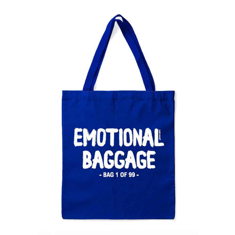 Tote tas Emotional baggage blauw-Studio Inktvis-Studio Inktvis