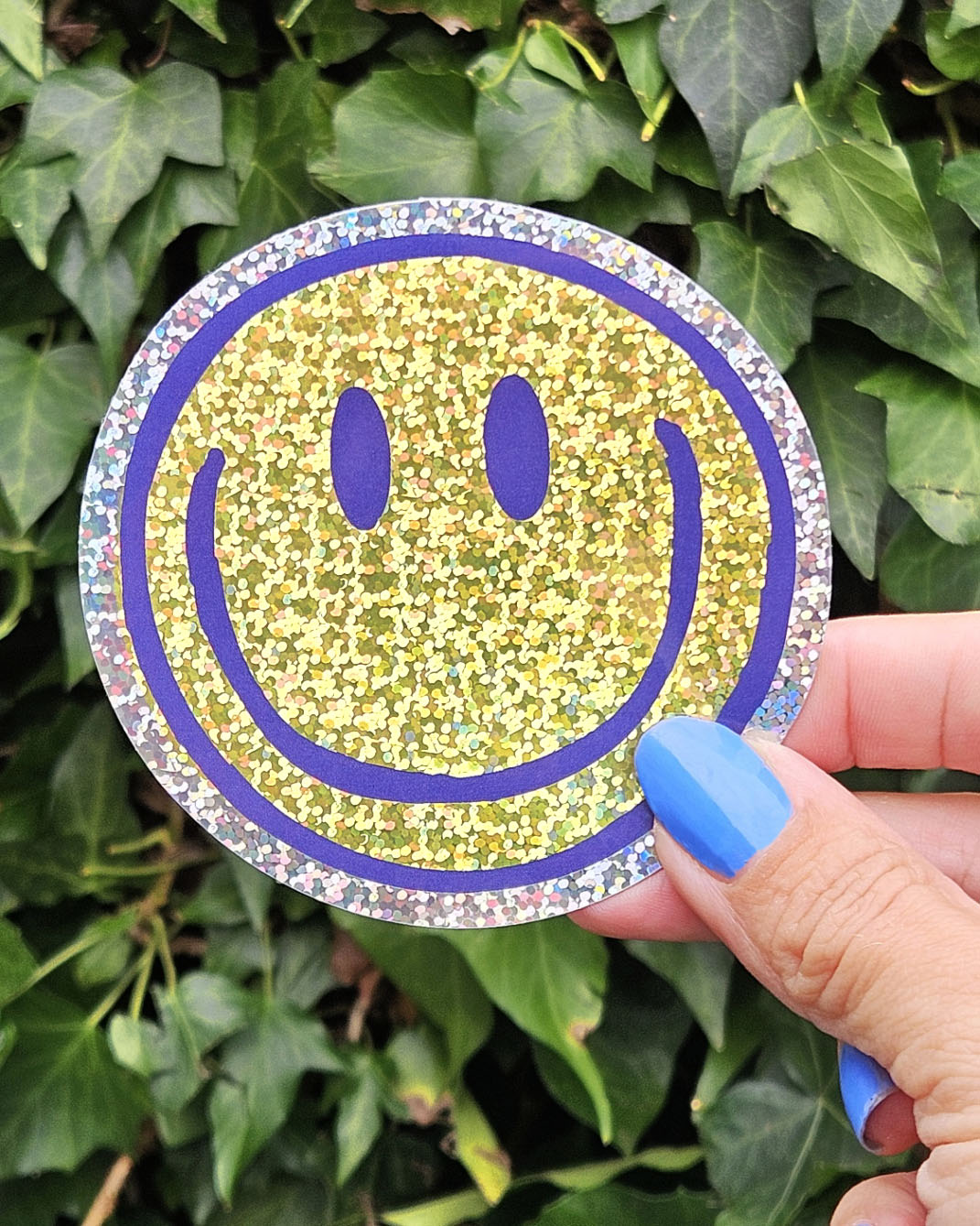 Glitter sticker Smiley Studio Inktvis