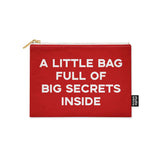 Etui A little bag full of big secrets inside rood-Studio Inktvis-Studio Inktvis