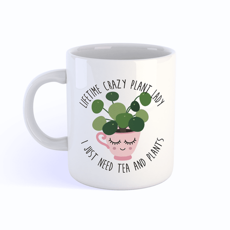 Mok Crazy plant lady Pilea tea-Studio Inktvis-Studio Inktvis