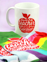 Mok I am a Teacher rood-Studio Inktvis-Studio Inktvis