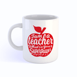 Mok I am a Teacher rood-Studio Inktvis-Studio Inktvis