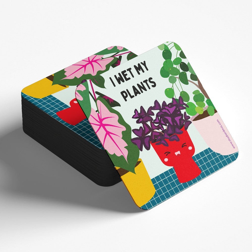 Onderzetter I wet my plants-Studio Inktvis-Studio Inktvis