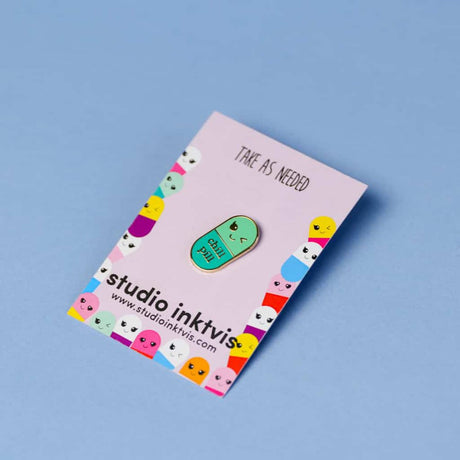 Pin Chill pill mint-Studio Inktvis-Studio Inktvis