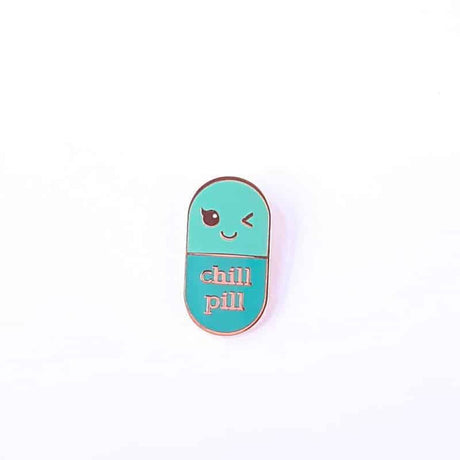 Pin Chill pill mint-Studio Inktvis-Studio Inktvis