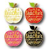 Pin I am a Teacher rood-Studio Inktvis-Studio Inktvis