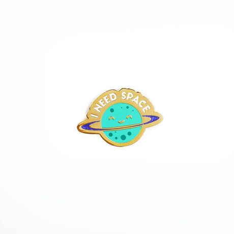 Pin I need space quote planeet blauw-Studio Inktvis-Studio Inktvis