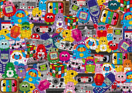 Puzzel 80s and 90s forever - Legpuzzel 1000 stukjes-Studio Inktvis-Studio Inktvis