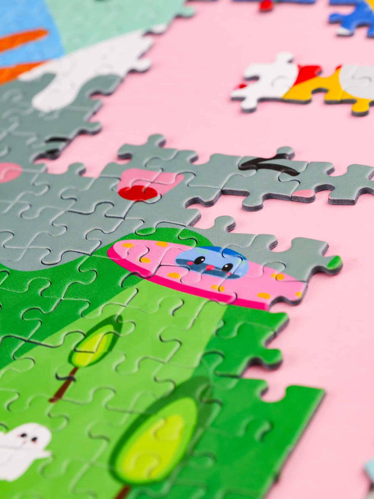 Puzzel Kawaii Landschap - Legpuzzel 1000 stukjes-Studio Inktvis-Studio Inktvis