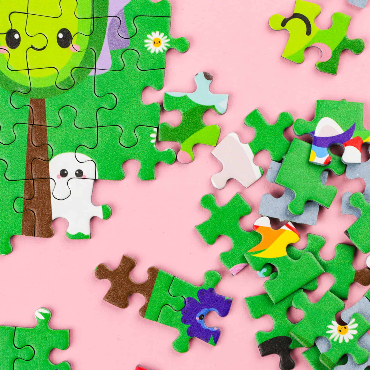 Puzzel Kawaii Landschap - Legpuzzel 1000 stukjes-Studio Inktvis-Studio Inktvis