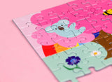 Puzzel Roze Zwembad - Legpuzzel 1000 stukjes-Studio Inktvis-Studio Inktvis