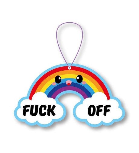 Regenboog Fuck Off Geurhanger – Passievruchtgeur-Geurhanger-Hip-Studio Inktvis