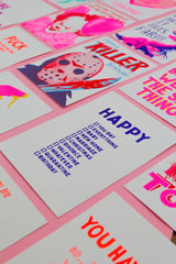 Riso print Happy you day, birthday, whatever-Ansichtkaarten-Fun Riso-Studio Inktvis