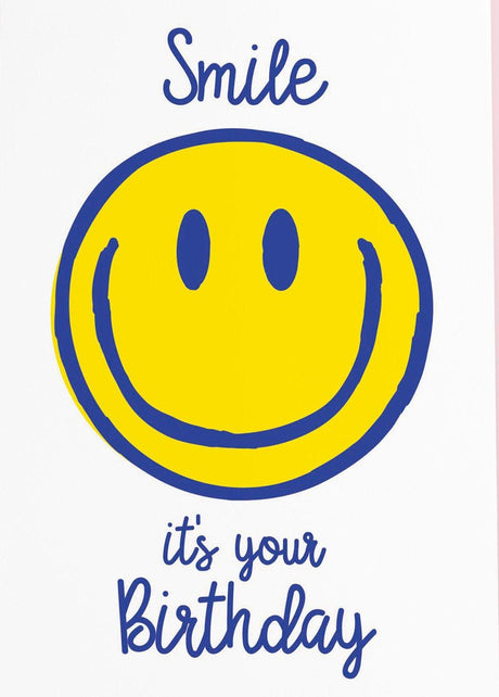 Riso print Smile it's your birthday-Ansichtkaarten-Fun Riso-Studio Inktvis