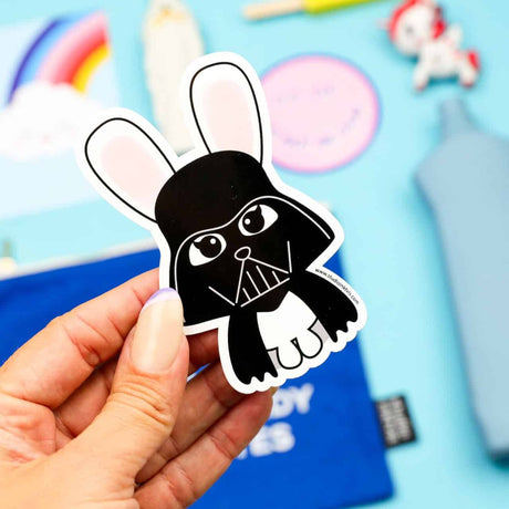 Sticker Darth Bunny Star Wars-Stickers-Studio Inktvis-Studio Inktvis