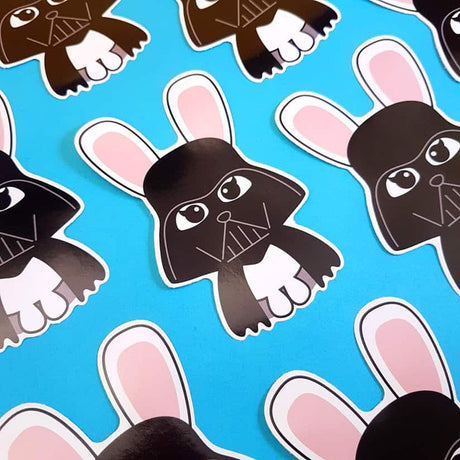 Sticker Darth Bunny Star Wars-Stickers-Studio Inktvis-Studio Inktvis