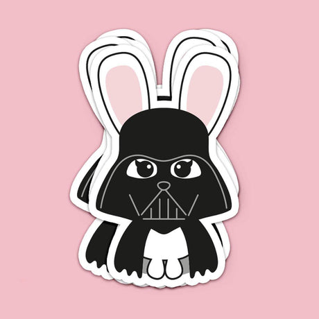 Sticker Darth Bunny Star Wars-Stickers-Studio Inktvis-Studio Inktvis