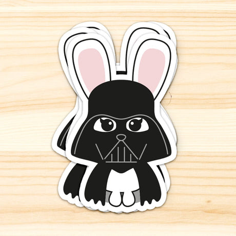 Sticker Darth Bunny Star Wars-Stickers-Studio Inktvis-Studio Inktvis