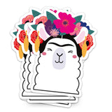 Sticker Frida Kahlo llama-Stickers-Studio Inktvis-Studio Inktvis