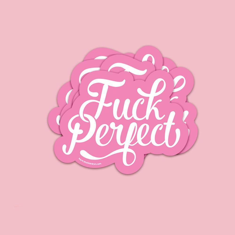 Sticker Fuck perfect-Stickers-Studio Inktvis-Studio Inktvis