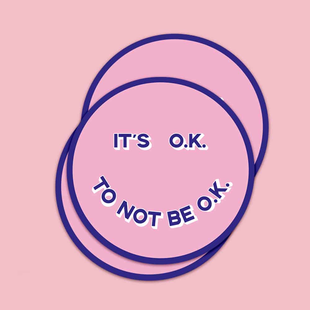 Sticker It's okay Smiley-Stickers-Studio Inktvis-Studio Inktvis