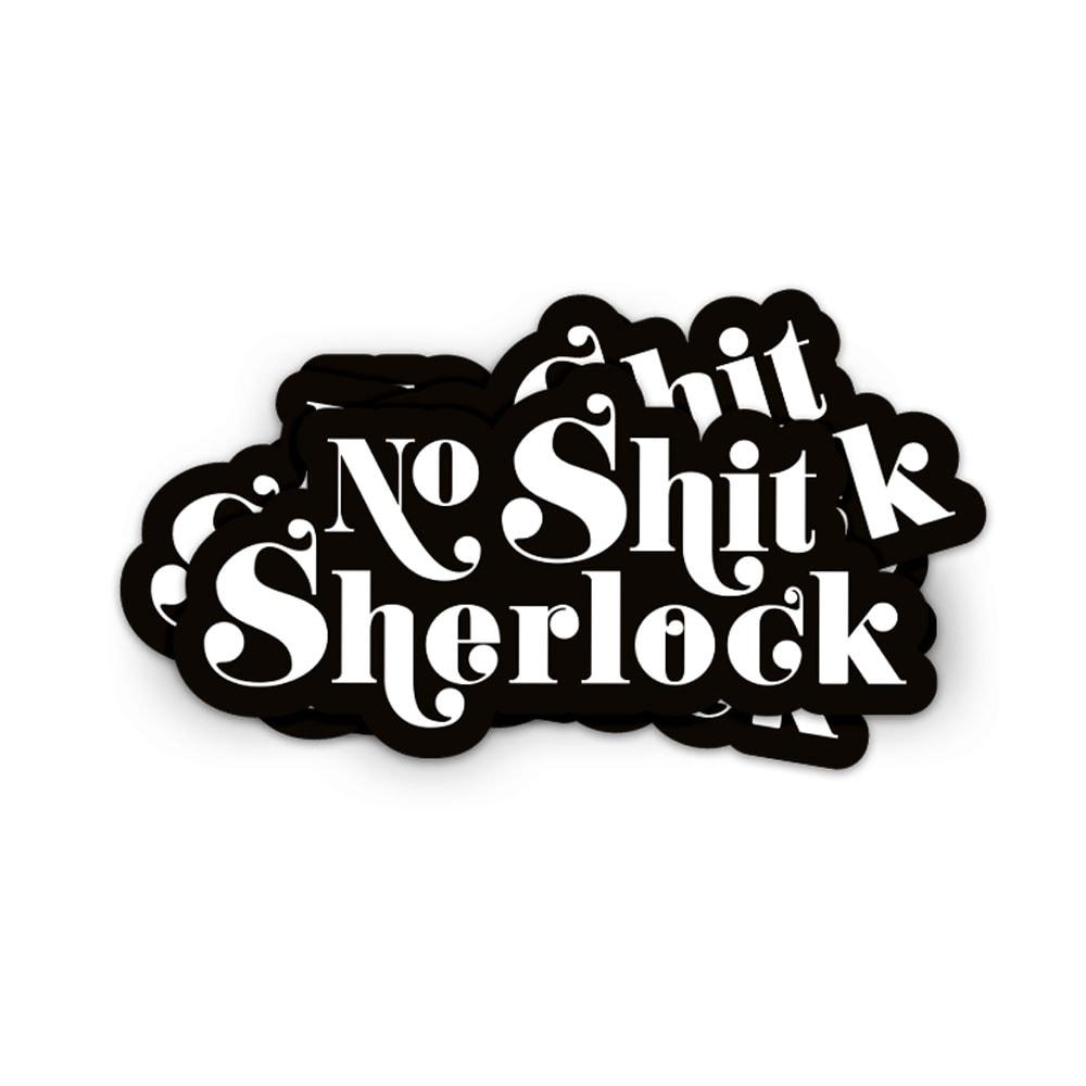 Sticker No shit Sherlock-Stickers-Studio Inktvis-Studio Inktvis