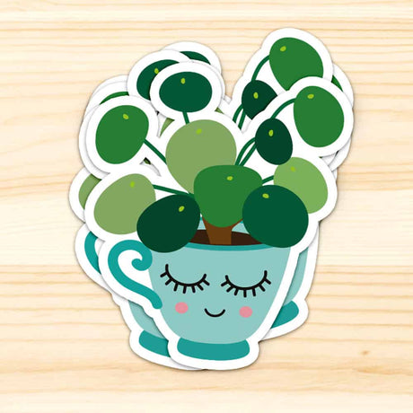 Sticker Pilea-Stickers-Studio Inktvis-Studio Inktvis