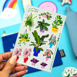 Stickervel Planten met o.a. Bananenplant , Calathea, Zaagcactus, Caladium-Stickers-Hip-Studio Inktvis