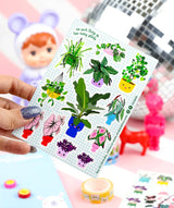 Stickervel Planten met o.a. Bananenplant , Calathea, Zaagcactus, Caladium-Stickers-Hip-Studio Inktvis