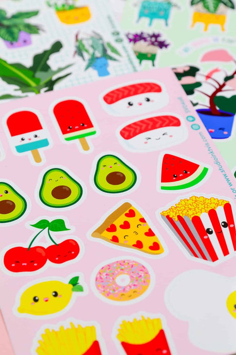 Stickervel Sushi fruit en fast food-Stickers-Hip-Studio Inktvis