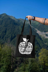 Tas I am a teacher zwart-Studio Inktvis-Studio Inktvis