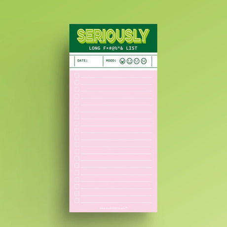 To do blok 10×21 cm Seriously long fucking list-Studio Inktvis-Studio Inktvis