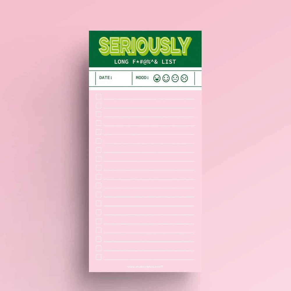 To do blok 10×21 cm Seriously long fucking list-Studio Inktvis-Studio Inktvis