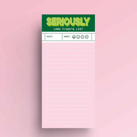 To do blok 10×21 cm Seriously long fucking list-Studio Inktvis-Studio Inktvis