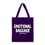 Tote tas Emotional baggage paars-Studio Inktvis-Studio Inktvis