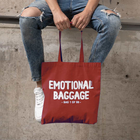 Tote tas Emotional baggage roest-Studio Inktvis-Studio Inktvis