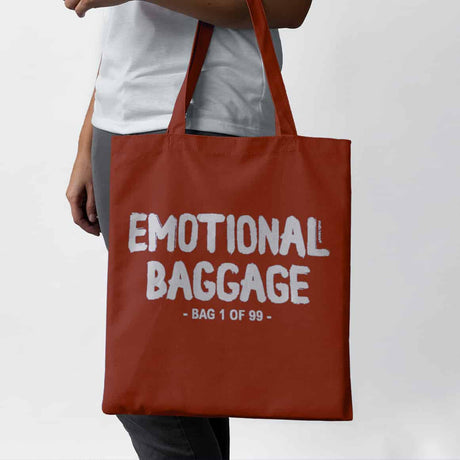 Tote tas Emotional baggage roest-Studio Inktvis-Studio Inktvis