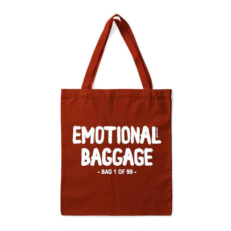 Tote tas Emotional baggage roest-Studio Inktvis-Studio Inktvis