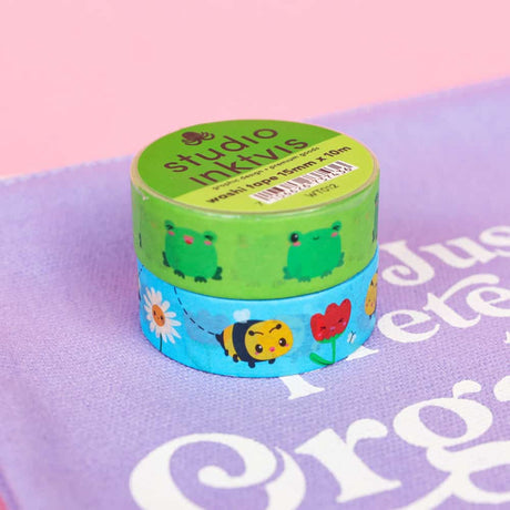 Washi tape Bijen en Bloemen-Studio Inktvis-Studio Inktvis