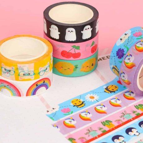 Washi tape Bijen en Bloemen-Studio Inktvis-Studio Inktvis