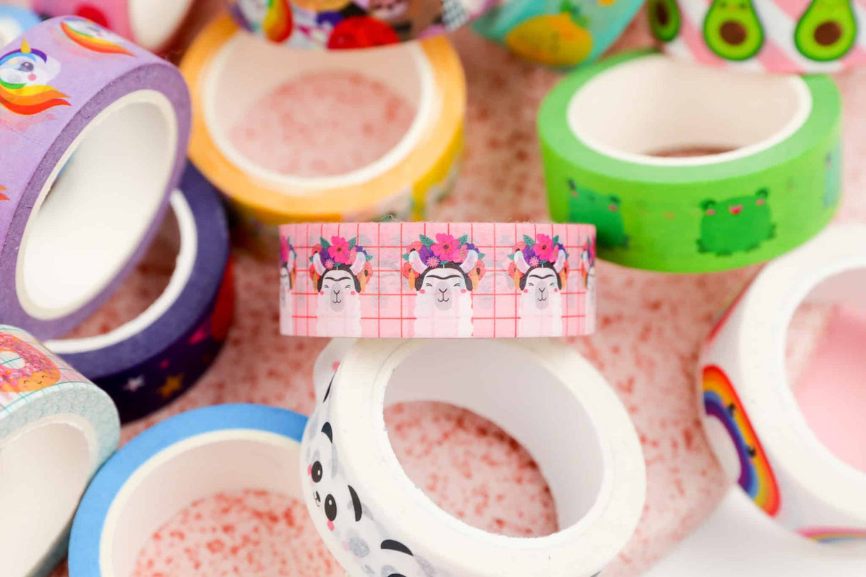 Washi tape Frida Kahlo Llama-Studio Inktvis-Studio Inktvis