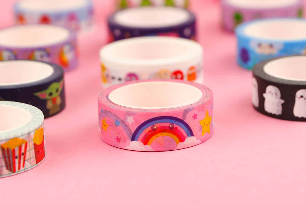 Washi tape Wolk Regenboog-Studio Inktvis-Studio Inktvis