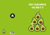 Wenskaart Avocado Holy Guacamole you did it-Studio Inktvis-Studio Inktvis