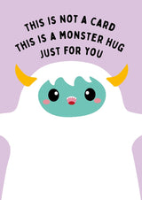 Wenskaart Monster hug-Studio Inktvis-Studio Inktvis