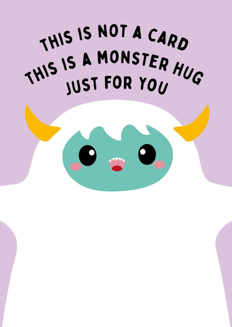 Wenskaart Monster hug-Studio Inktvis-Studio Inktvis