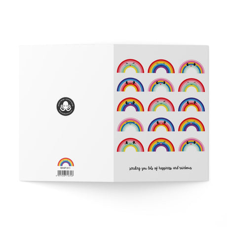 Wenskaart Sending rainbows-Studio Inktvis-Studio Inktvis