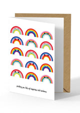 Wenskaart Sending rainbows-Studio Inktvis-Studio Inktvis