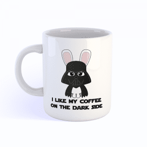 Mok Star Wars Darth bunny I like my coffee on the dark side
