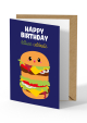 Wenskaart Verjaardag met Hamburger